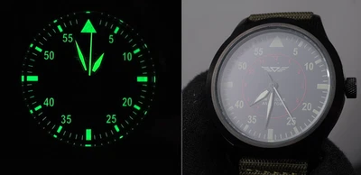 Часы American Aviator 1945 винтажный стиль flieger корпус 44 мм кварц - Изображение 1 из 4