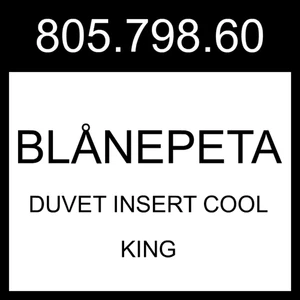 Inserto de edredón IKEA BLANEPETA BLÅNEPETA Cool Light Blue King 805.798.60 - Imagen 1 de 1