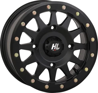 HLA1 Beadlock Wheel Matte Blk 15x7 4/137 5+2 40mm Can-Am Renegade 800R 4x4 09-15 - Изображение 1 из 4
