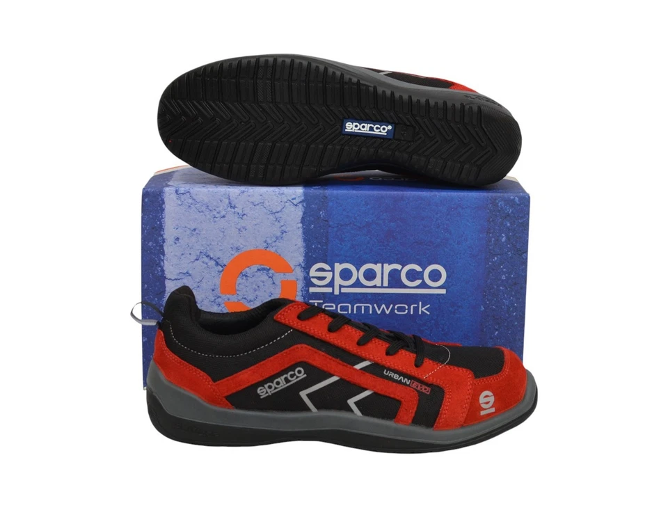 Sparco Urban EVO S3 Red / Black Sicherheitsschuhe Arbeitsschuhe Schuhe Sicherhei