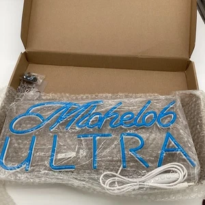 🍺Michelob Ultra Illuminated Neon/LED Sign-Great for Home/Bar Blue Free Shipping - Picture 1 of 6