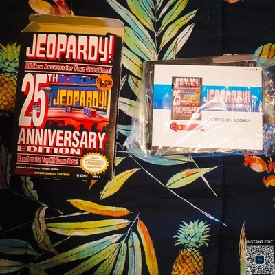 Jeopardy 25th Anniversary -- NES Nintendo Game Original BOX Complete CIB Manual - Image 1 of 4
