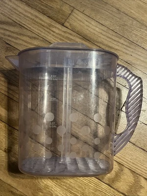 Pampered Chef Quick Stir Pitcher Family Size 1-Gallon Polka Dot Pattern USA - Image 1 of 4