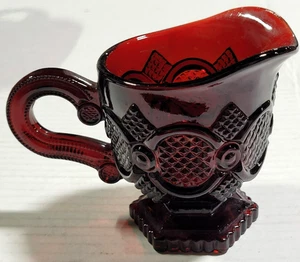 AVON - 1876 Cape Cod Collection Ruby Red - Creamer - Picture 1 of 6
