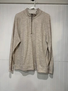 Pullover Tommy Bahama Para Hombres 1/4 Cremallera Cuello Simulado Manga Larga Talla Grande - Imagen 1 de 6