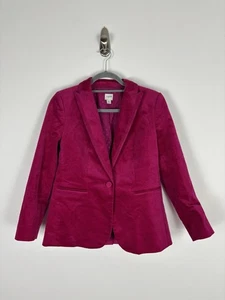 J. Blazer Crew Factory Rosa Terciopelo Un Botón Talla 4P Rosa Forrado Carrera - Imagen 1 de 11