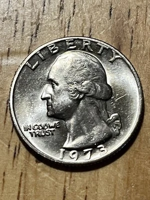 1973 P Washington Quarter Choice Gem  BRILLIANT COIN - Image 1 of 4