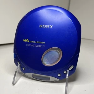 Sony Walkman D-E350 ESP MAX Portable CD Disc Player Blue TESTED VTG FREE SHIP - Picture 1 of 10