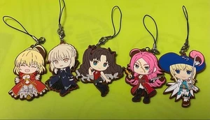 FGO Fate Grand Order figure rubber key chain Lot 5 set mascot anime Japan m650 - Picture 1 of 3