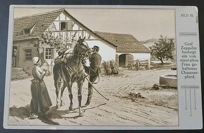 AK Karte Graf Zeppelin Postkarte Bild IX (0625 - Bild 1 von 2