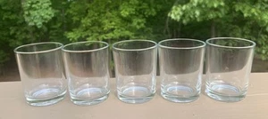 5er Set Teelichtkerzenhalter aus Klarglas - Votivkerzenhalter aus Glas - Bild 1 von 3