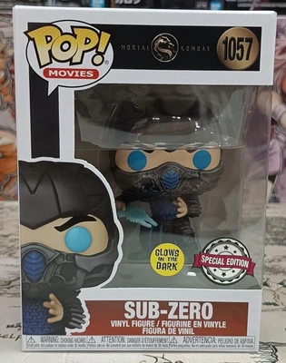 MORTAL KOMBAT SUB-ZERO Special Edition Glow In The Dark - FUNKO POP! MOVIES 1057 - Imagen 1 de 4