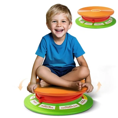 Discos giratorios sensoriales para niños, silla giratoria, asientos giratorios niños pequeños sentados y... Foto 1 de 4