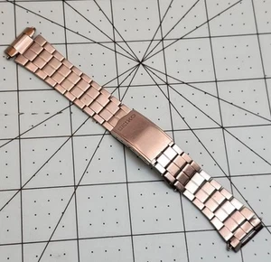 VINTAGE SEIKO STAINLESS STEEL 20mm WATCH BAND BRACELET - Picture 1 of 10