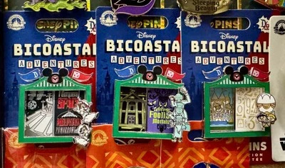 BN Disney Pins 2024 UChoose BiCoastal Adventures Pin Space Haunted Mansion - Image 1 of 2