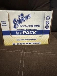 Sqwincher Fast Pack Electrolyte Liquid Sport Hydration Drink LEMONADE 50 BOX - Picture 1 of 4
