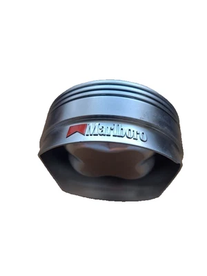 Marlboro Aschenbecher Metall rund silber - Bild 1 von 2