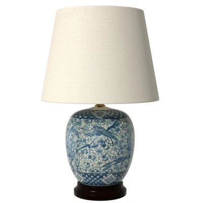 20 Classic Blue  White Porcelain Jar Lamp - Image 1 of 4