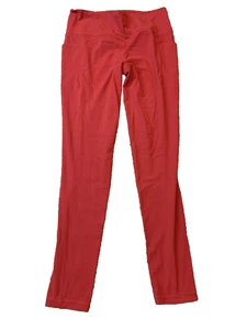 Athleta Women's Salutation Stash Pocket Tight Leggings Maroon Burgundy Size L - Picture 1 of 8