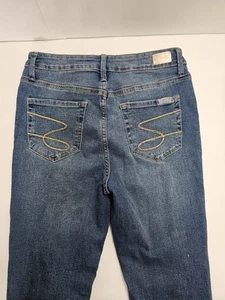 Pantalones de mezclilla Metro Ultra High Rise ajustados marca Seven azules para mujer talla 4 - Imagen 1 de 16