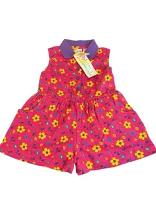 Pagliaccetto bambina fiori floreale vintage nuovo con etichetta taglia 4T - Foto 1 di 7