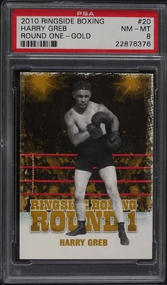 2010 Ringside Boxing Round One Gold Harry Greb #20 PSA 8  - Image 1 of 2