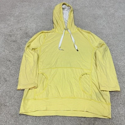 Sudadera con Capucha Lauren Ralph Lauren Amarilla Blanca Rayas Ligera Para Mujer Talla Mediana Foto 1 de 4