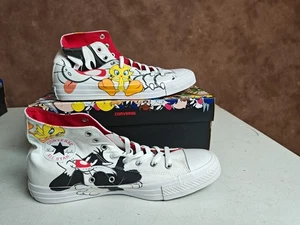 Converse Chuck Taylor All Star Hi Looney Tunes Sneaker Multi Print M 11 W 13 - Picture 1 of 5