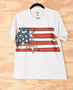 SPRZ NY Keith Haring American Flag T-Shirt Uniqlo - Herren Medium - Bild 1 von 6