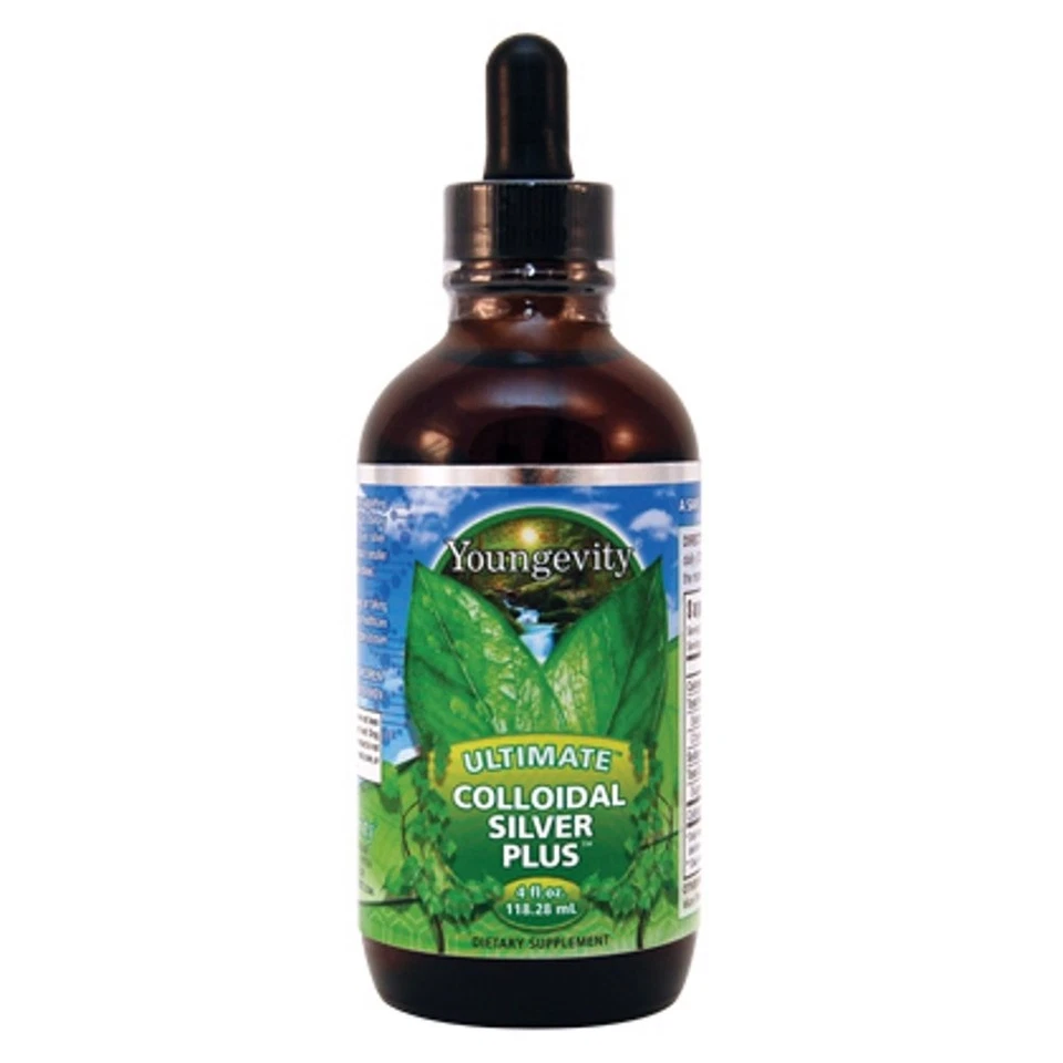 Youngevity Ultimate prata coloidal 5ppm gotas de suporte imunológico, 4 fl oz - Imagem 1 de 2