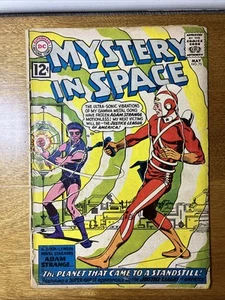 MYSTERY IN SPACE #75 (DC 1962) 1st meeting ADAM STRANGE + JLA! 2nd Kanjar Ro - Picture 1 of 4