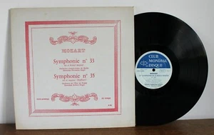 Mozart Symphonie N°33 Kagel Symphonie N°35 Robert Heger B 305 - Imagen 1 de 1
