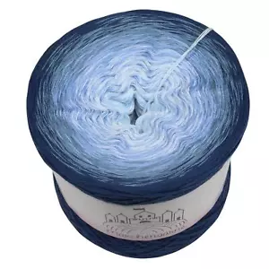 (79 EUR/kg) Bobbel cielo de montaña hilo degradado lana ganchillo tejer 3 o 4 compartimentos - Imagen 1 de 12