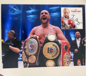 Tyson Fury **HAND SIGNED** 12x16 mounted display ~ AUTOGRAPHED - Picture 1 of 1