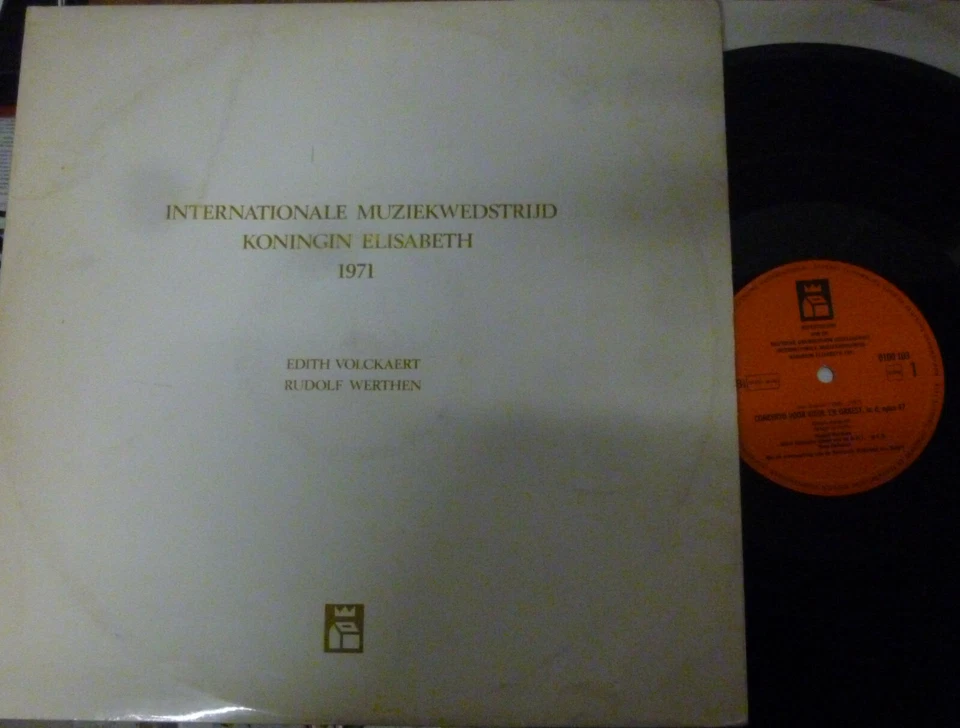 EDITH VOLCKAERT - RUDOLF WERTHEN / QUEEN ELISABETH CONTEST 1971 Foto 1 de 1