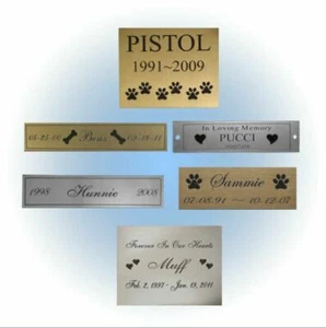 Maßgeschneidertes graviertes Namensschild - Pet Loss Memorial - Made Your Way - Hund Katze jedes Haustier - Bild 1 von 3