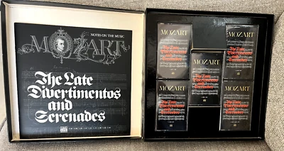 1980 Time Life Mozart The Late Divertimentos & Serenades 5 Cassette Set &Booklet - Image 1 of 4