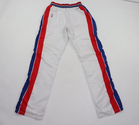Vtg 90s Champion 34 NBA Authentic Detroit Pistons On Court Pants White 91-92 Cover