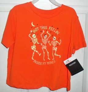Celebrate Girls Halloween Dancing Skeleton Tee Size S  6-6x NEW - Picture 1 of 2