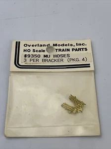 Overland Models HO Scale 9350 MU Hoses 3 Per Bracket - Pkg of 4 - Picture 1 of 1