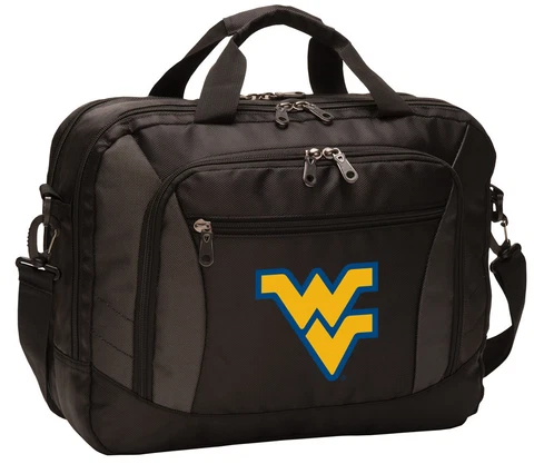 West Virginia University Laptop Bag WVU Computer Bags LOADED With POCKETS! Cover