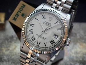 Stunning 1972 Rolex Oyster Datejust 1601 Steel & Gold Buckley Dial Gents Vintage - Picture 1 of 10