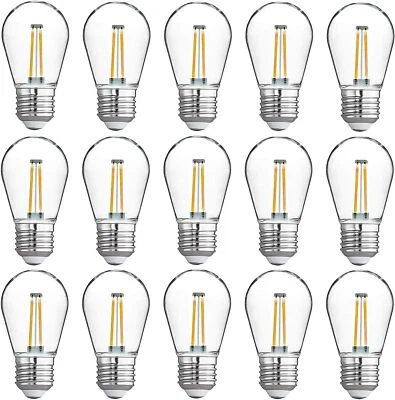 Elecman LED String Light Bulbs 2W Dimmable Shatterproof Waterproof Outdoor Bulb  - Image 1 of 4