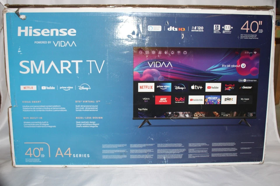 Hisense - 40" Class A4 Series LED Full HD Smart Vidaa TV - Image 1 of 1