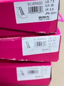 New Dream Pairs Brown Combat Lace Up Chunky Heel Boots Sz 9 - Picture 1 of 3