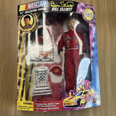 Bill Elliott NASCAR 12" Collector Figure Mcdonalds 1997 Cover