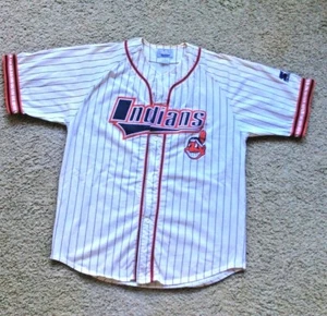 Vintage STARTER MLB Cleveland Indians #8 Albert Belle Trikot, Large - Bild 1 von 8