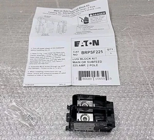 EATON BRS225 ELECRIC LOAD CENTER LUG KIT 2P 225A SUBFEED - SIEMENS ECLK2225 NEW - Picture 1 of 10