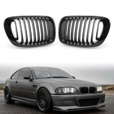 Front Kidney Bumper Grille For BMW 3 Series E46 Coupe/Cabrio 2000-2003 M3 Coupe - Image 1 of 4