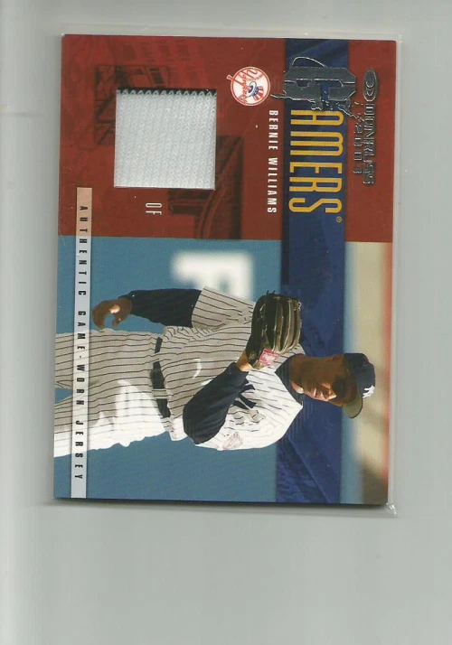 2003 DONRUSS GAMERS #27 BERNIE WILLIAMS  JERSEY  396/500 - Image 1 of 2